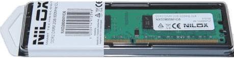 Actual product image Nilox DDR2 DIMM Desktop RAM Memory 2GB 800MHz CL6, Green (1 x 2GB, 800 MHz, DDR2-RAM, DIMM)