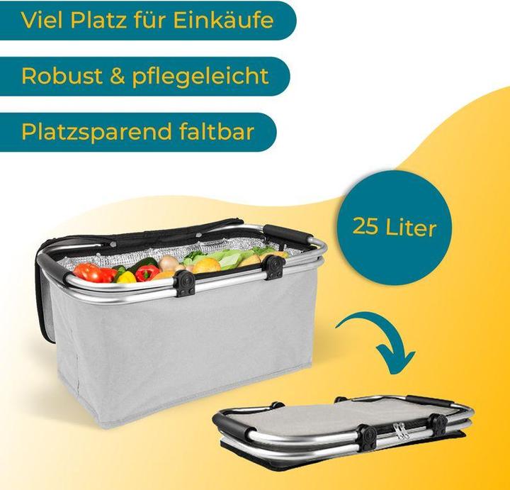 Image du produit Hermex Panier d'achat Set Panier d'achat thermique Panier de transport Panier réfrigérant Carrybag (25 l)