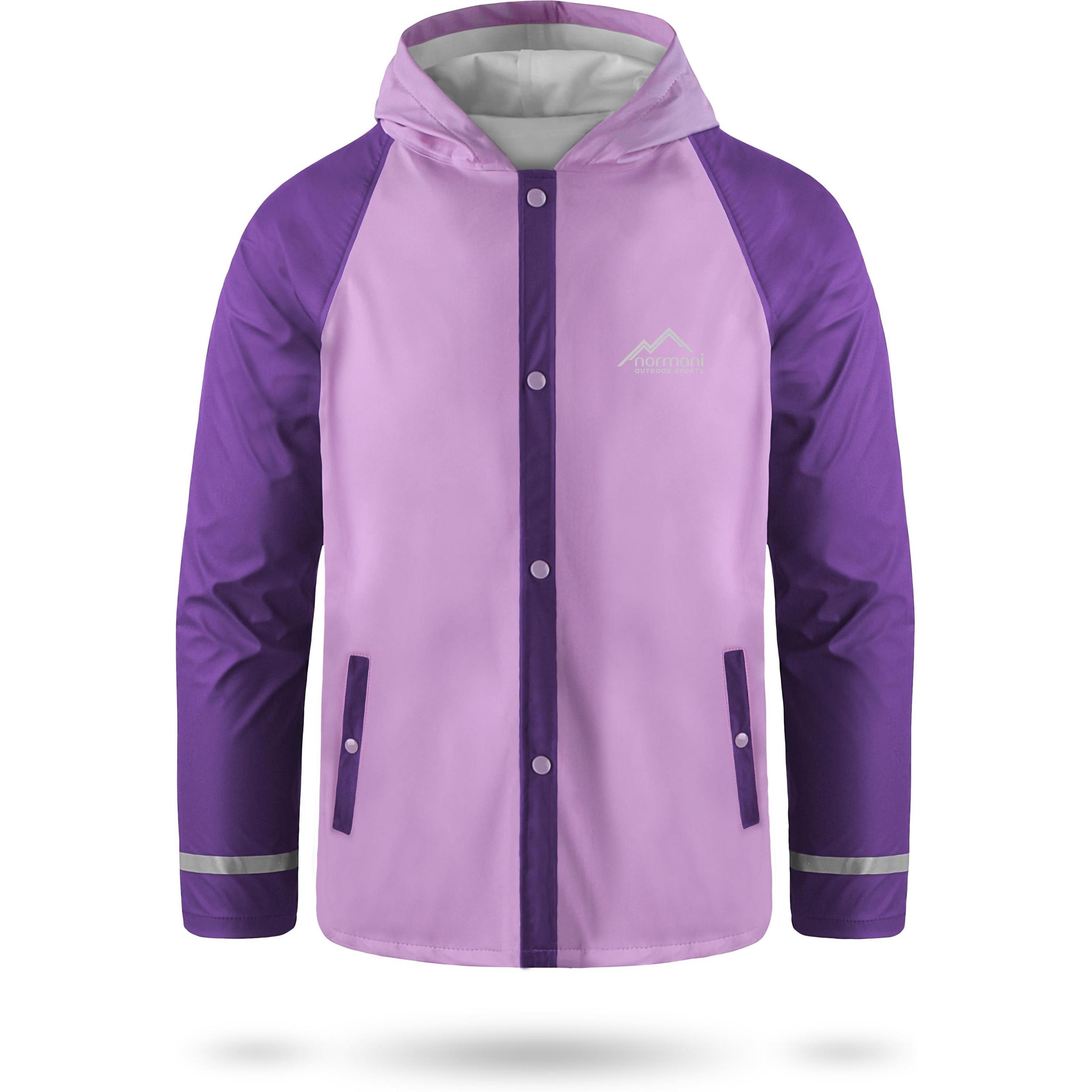 Normani, Unisex, Jacke, Kinder Regenjacke Teelin (170, 176), Pink, 176, 170