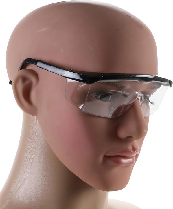 Actual product image BGS Safety Glasses with Adjustable Temples transparent