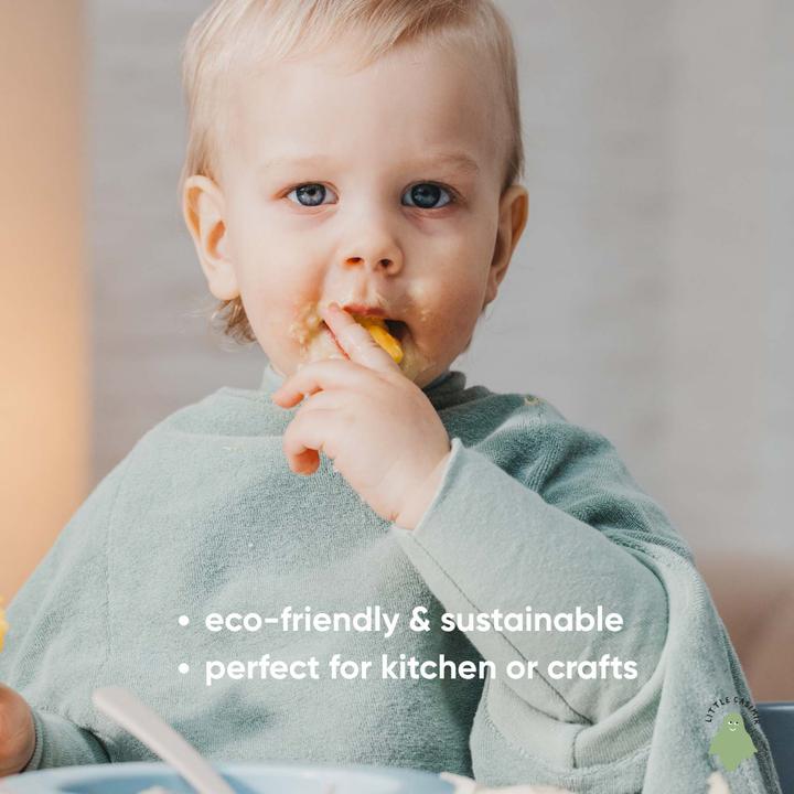 Produktbild Little Casimir Lätzchen mit Ärmeln – wasserdicht, saugfähig & verstellbar, für Babys 6M-4J (6 Monate)