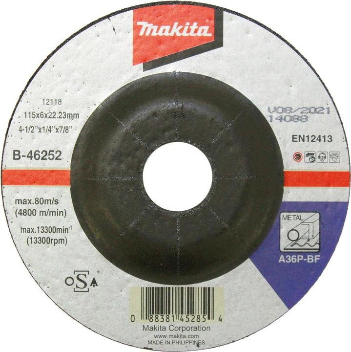 Makita Schruppscheibe 115x6mm Stahl (36, A36P)