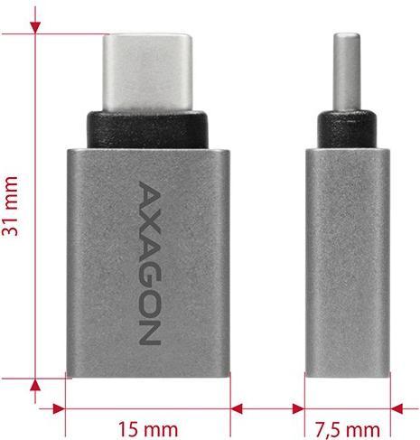 Produktbild Axagon C – A Adapter (USB Typ-C, USB-A, 1.50 cm)