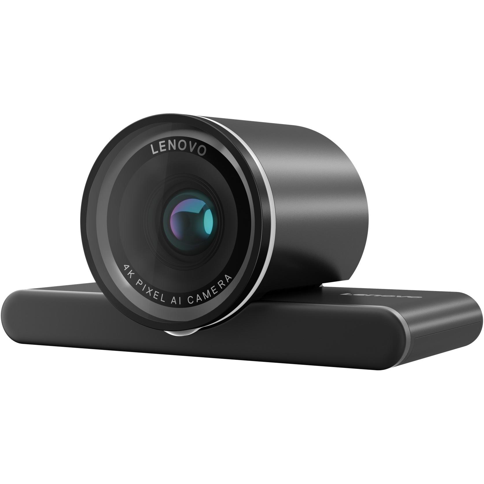 Lenovo 4k Pro Webcam (8 Mpx), Webcam, Schwarz