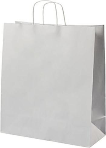 Produktbild Mailmedia Papier-Tragetasche mit Kordel, 28,8 Liter, weiss Masse: (B)400 x (T)160 x (H)450 mm, aus Kr