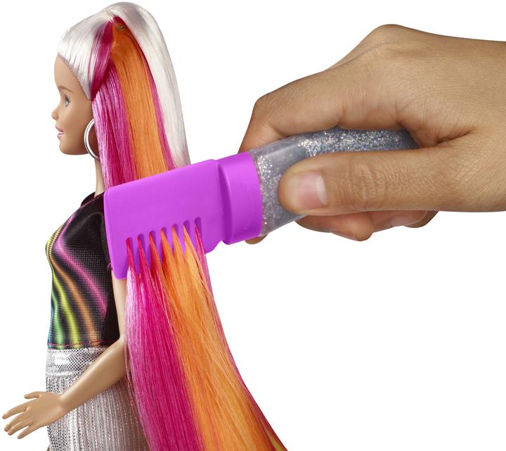 Image du produit Barbie Chevelure Arc-en-Ciel Paillettes - Poupée Mannequin - 5 ans et +