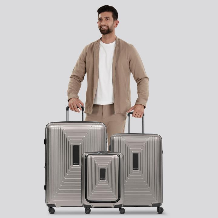 Actual product image Redolz Essentials 14 4-wheel suitcase set 3-piece with stretch fold (249 l)