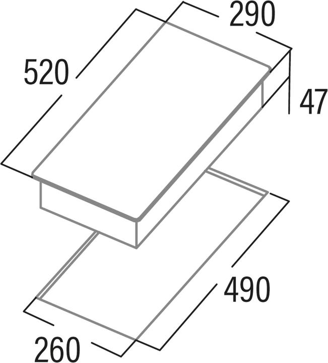 Produktbild Cata Einbau-Cerankochfeld, Domino (29 cm, Glaskeramik Kochfeld)