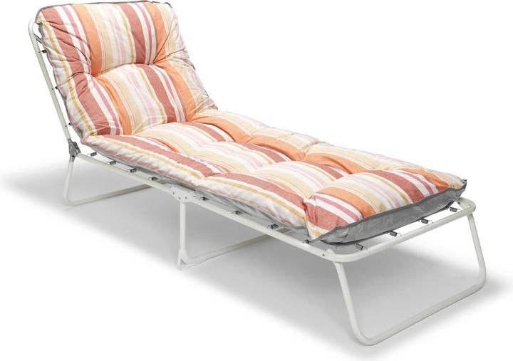 Best Sonnenliege Wörthersee orange Stahl (180 cm)