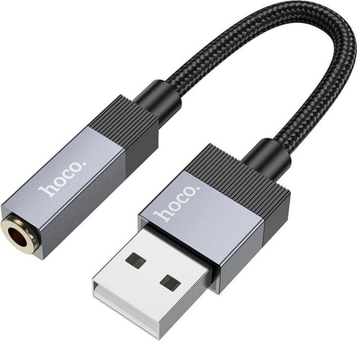 Image du produit Hoco Cable Cable AUX Jack 3,5 mm (male) to Jack 3,5 mm (male) 1 m UPA32 black (1 m, Câble AUX)