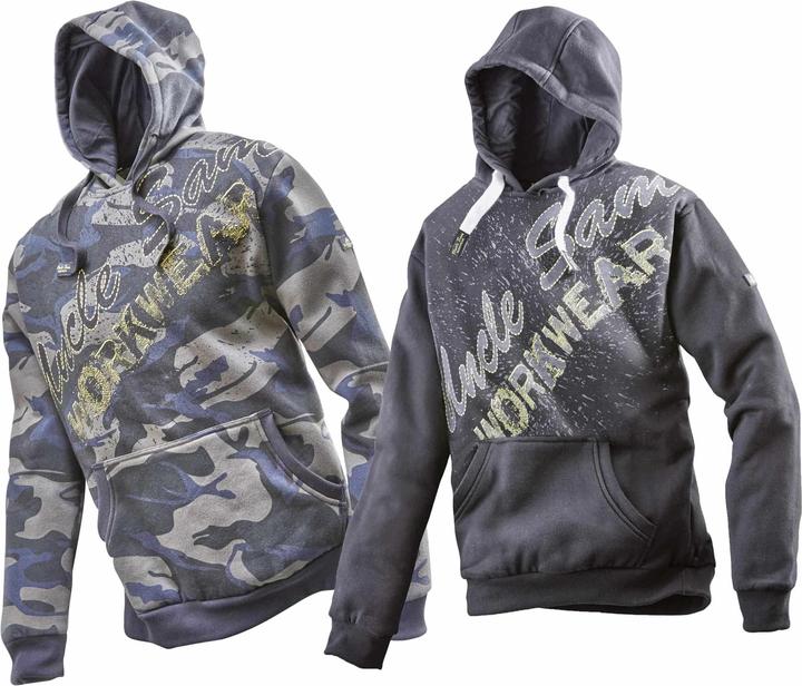 Produktbild Uncle Sam Sweatshirt, Farbe schwarz/grau, Gr.M (M)