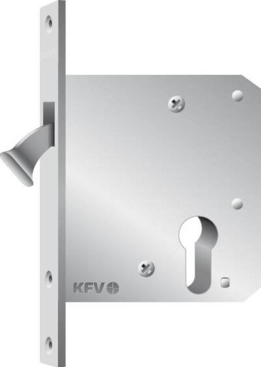 Actual product image Magni KFV ST mortise lock 1620, PZ,20x160kt,DL/DR old silver