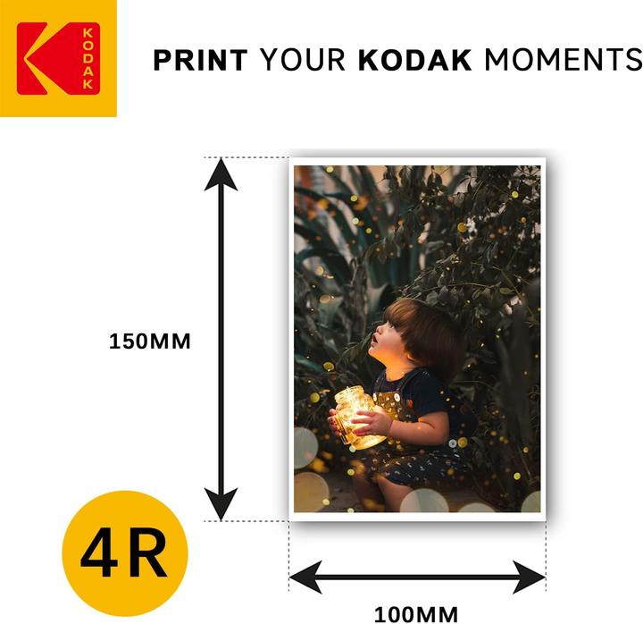 Immagine prodotto Kodak Carta fotografica 230g 11,8 mil lucida 4/6x100 (9891164) (230 g/m², 10 x 15 cm)