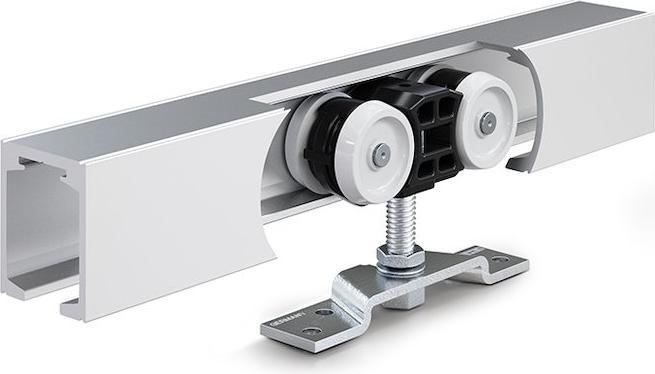 Actual product image Geze Sliding system Perlan 140 140 kg 2450 mm EV 1 26 - 60 mm Basic system 500 - 1240 mm Wall / ceiling