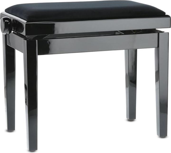 Fuse Pianobank Standard black polish/ black Velour