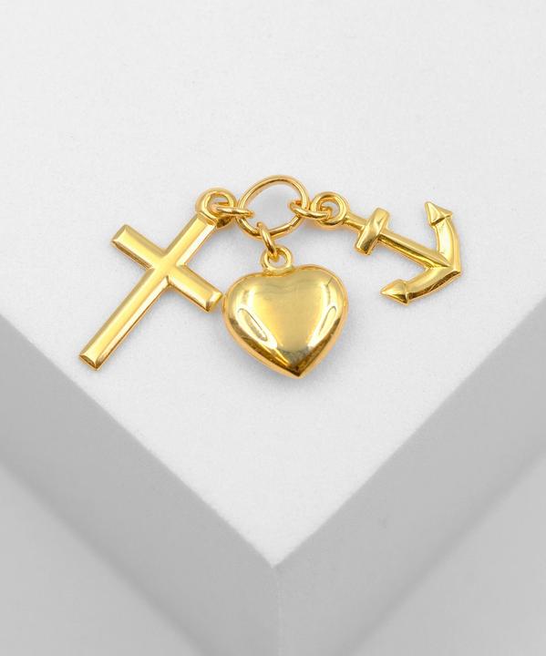 Produktbild Muau Glaube Liebe Hoffnung (Weissgold, Rotgold oder Silber, Gelbgold)