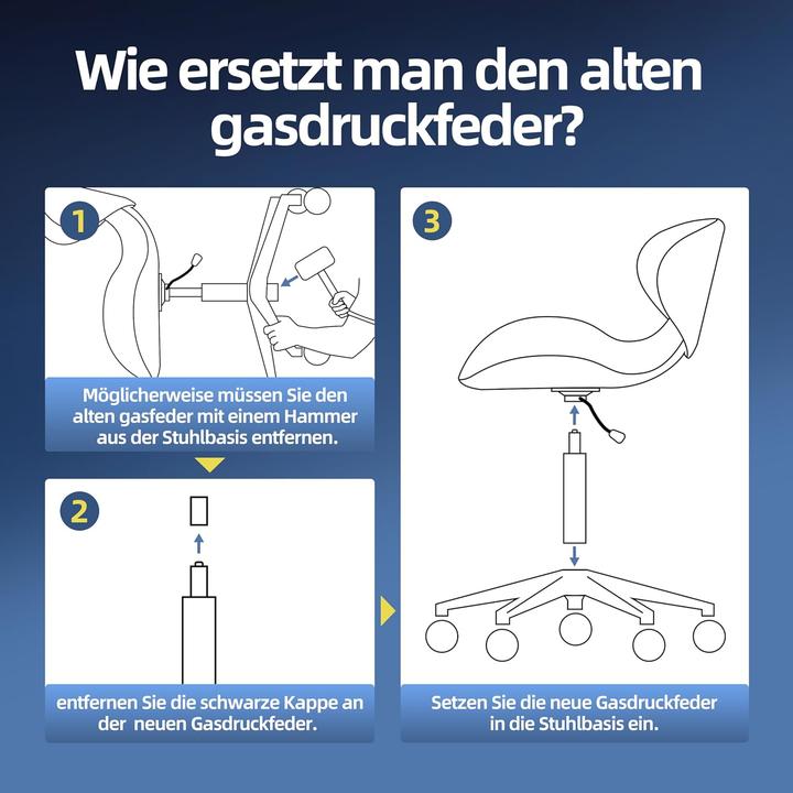 Produktbild Mastery Mart Gasdruckfeder für Hocker und Drehstuhl