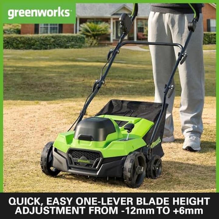 Actual product image Greenworks Akku Vertikutierer Ohne Akku und Ladegerät