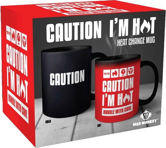 Actual product image Mad Monkey Caution I am Hot" mug - with colour change (300 ml, 1x)