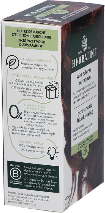Produktbild Herbatint Dauerhaare Haarfarbe Hell Kupfer Kastanie