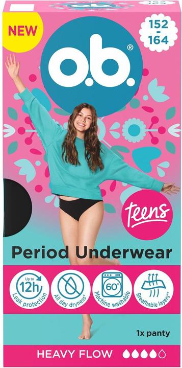 Actual product image o.b. Menstruationshöschen Teens 152-164 (152, 164)