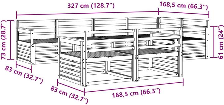 Produktbild vidaXL Outdoor-Sofa