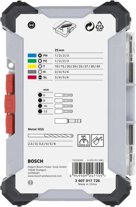 Produktbild Bosch Professional Bit Set Extra Hard 35 tlg