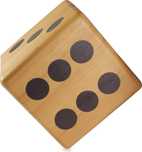 Image du produit Casinoshop Cube jumbo en bois (1 cube)