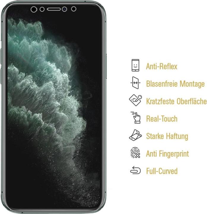 Produktbild Protectorking 3x Panzerfolie Anti-Shock Full Cover matt (3 Stk., Apple iPhone XS Max)