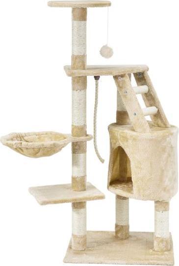 Image du produit Juskys Sams Pet Arbre à chat Buffy (118 cm, Beige)