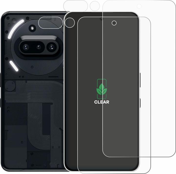 Actual product image ScreenLeaf Screen Protector sustainable Screen Protection, clear, anti-scratch (2 pcs., Nothing Phone (3a))