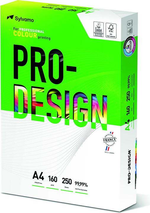 Actual product image Prodesign Inapa Tecno Colour Laser Copy Paper, A4, 160g/m2, 250 sheets (160 g/m², 250 x, A4)