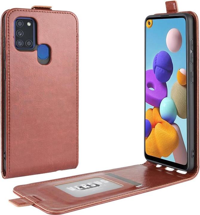 Immagine prodotto Cover-Discount Galaxy A21s - Classic Flip Case marrone verticale (Samsung Galaxy A21s)