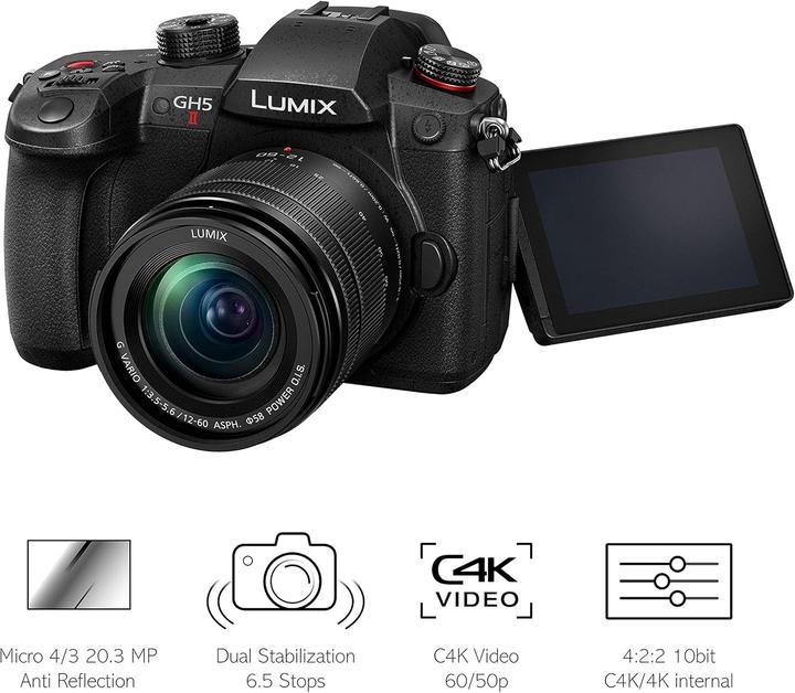 Actual product image Panasonic Lumix DC-GH5 II Kit (12 - 60 mm, 20.16 Mpx, Micro Four Thirds)