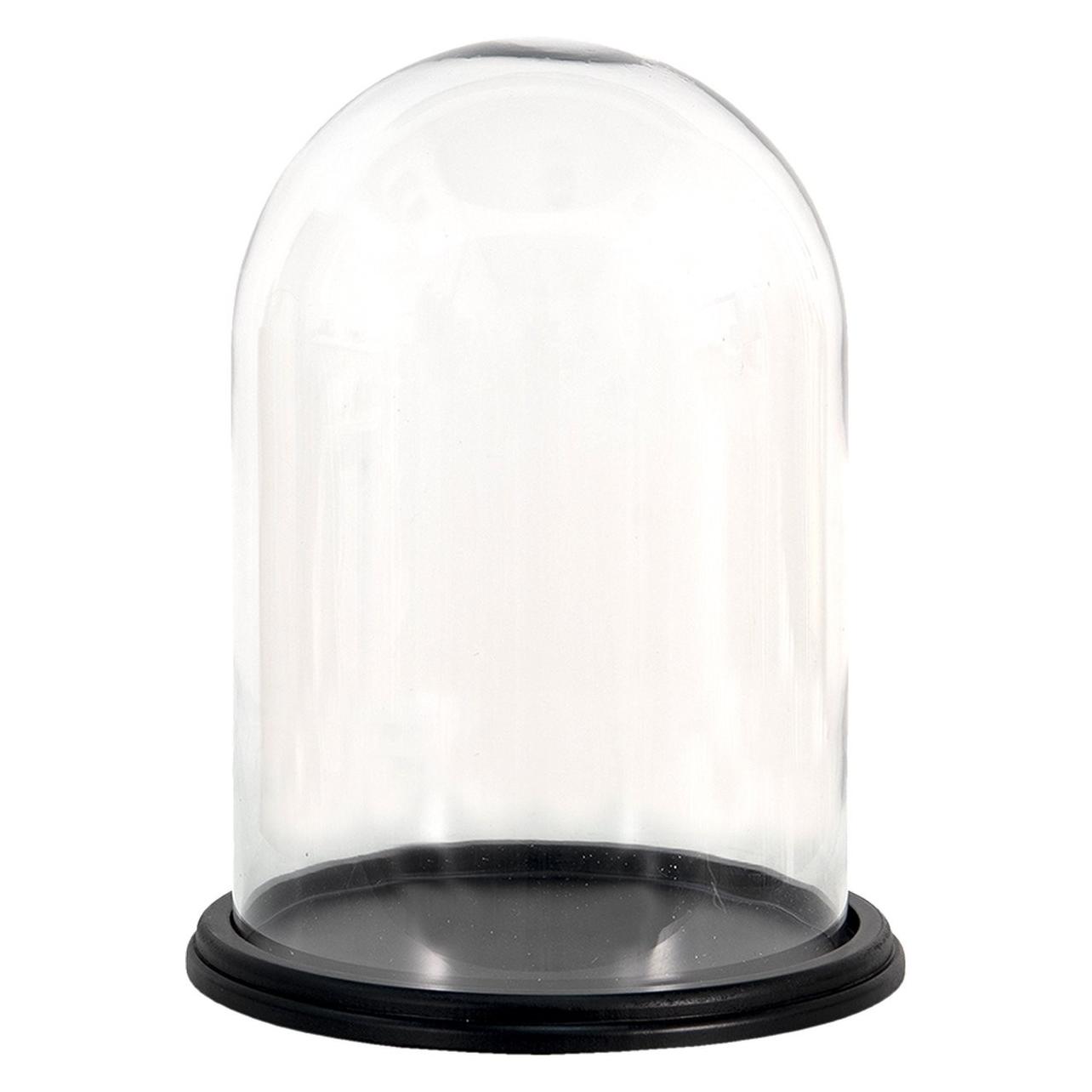Clayre & Eef, Decoratieve Beeldjes En Sculpturen, Clayre Eef Glazen Stolp 6GL3477 Transparant 23x29 Cm