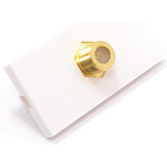 Thumbnail - Cables Direct CDL 1x F-Connector Euromod-Coupler, Elektronikkabel + Stecker, Weiss