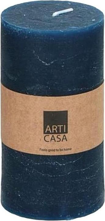 Image du produit Arti Casa Bougie rustique Ø7xh13cm bleu