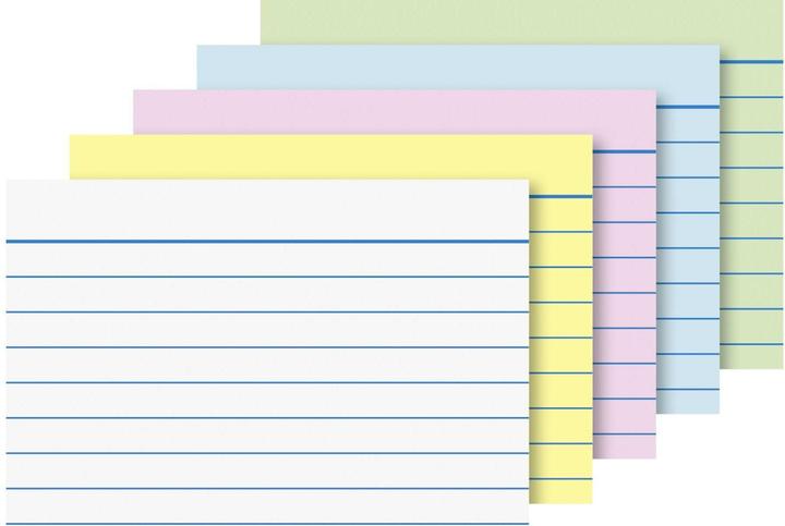 Actual product image Brunnen Index cards A8 lined (A8, 100x, 200 g/m²)