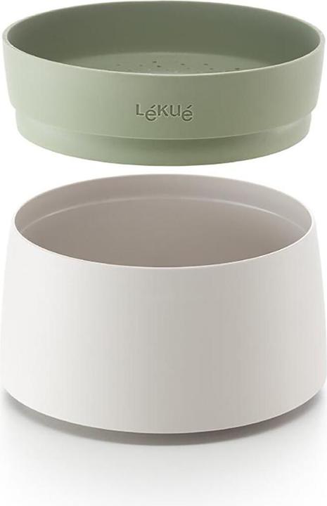 Produktbild Lékué Quick Reis- und Quinoakocher, grün/weiss 17.8x13 cm