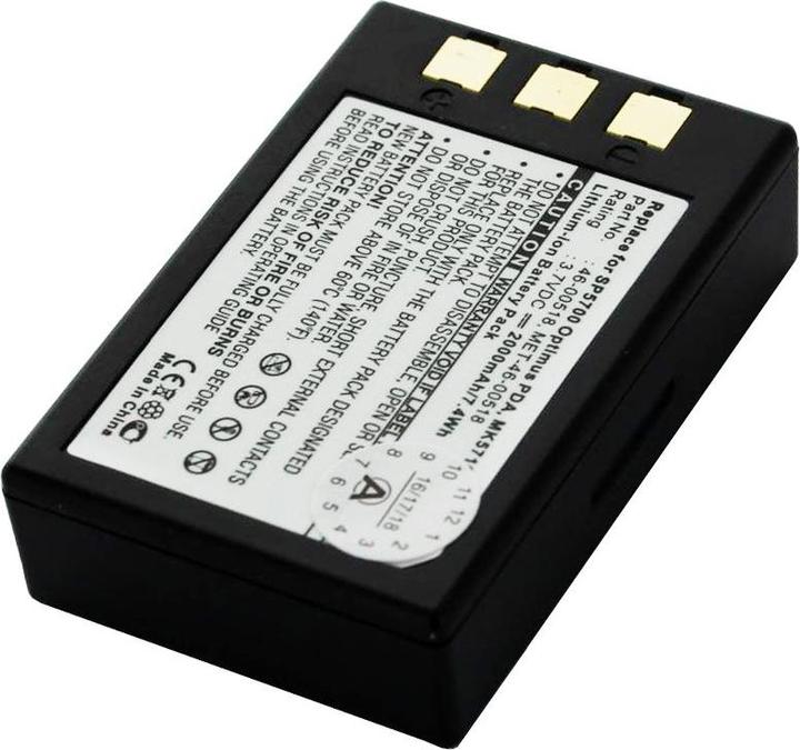 Produktbild AccuCell Akku für Metrologic SP5700 Scanner, Optimus PDA, MK5710 Akku 46-00518, MET-46-00518