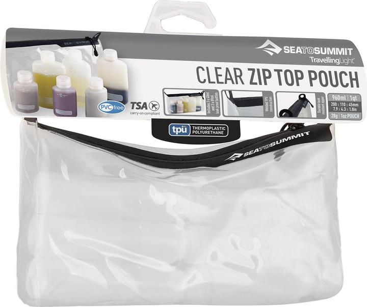 Actual product image Sea To Summit Clear Zip Top Pouch (Liquid bags, Manicure set)