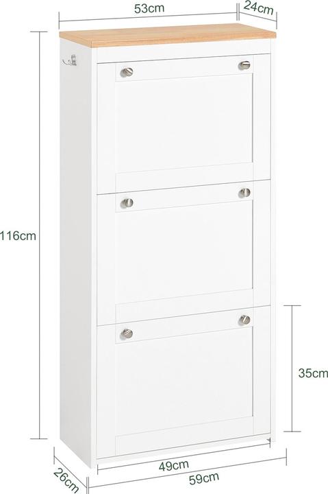 Produktbild SoBuy Stanley (60 x 116 x 26 cm)