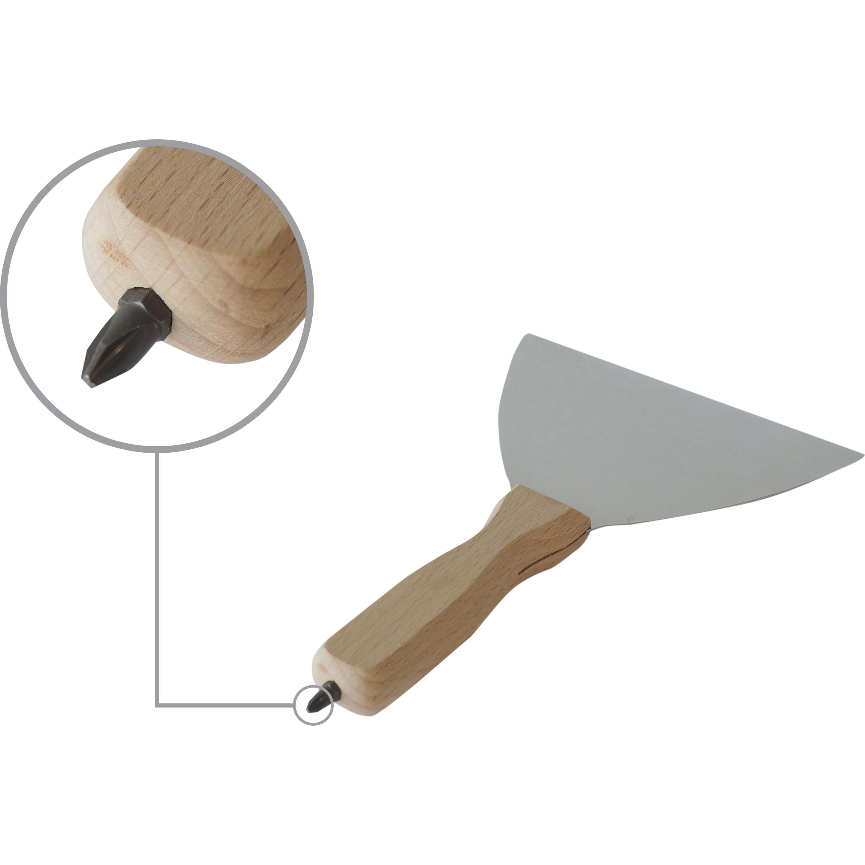 Tectool, Kelle + Spachtel, TROCKENBAUSPACHTEL ROSTFREI, BIT PH 2, 120MM
