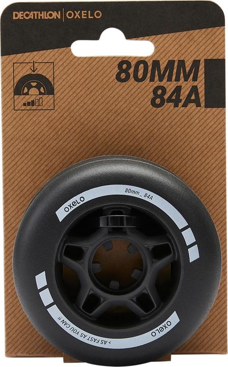 Image du produit Oxelo Roues de roller FIT 80 mm 84A 4er-Pack Polyuréthane (80 mm, 84a)