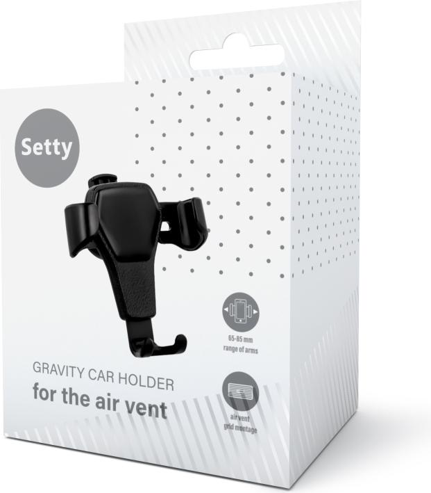 Actual product image Setty car holder for air vent GUS-01 gravity
