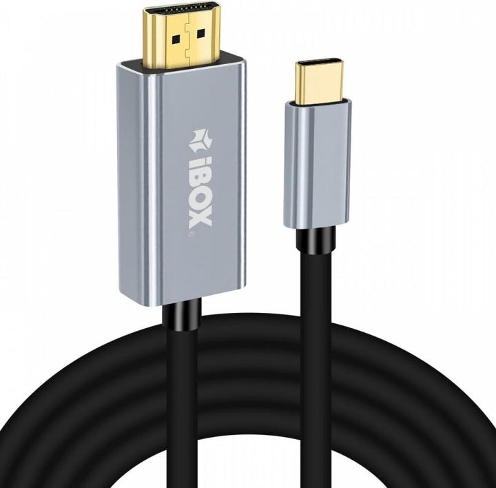 Actual product image iBox Cable USB TYP-C do HDMI ITVC4K (1.80 m, HDMI, 2.0)