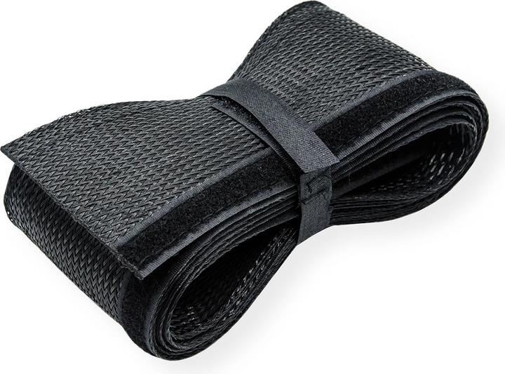 Immagine prodotto Roline Tubo in tessuto PVC per fascio di cavi, nero, 2,5 m (250 cm)