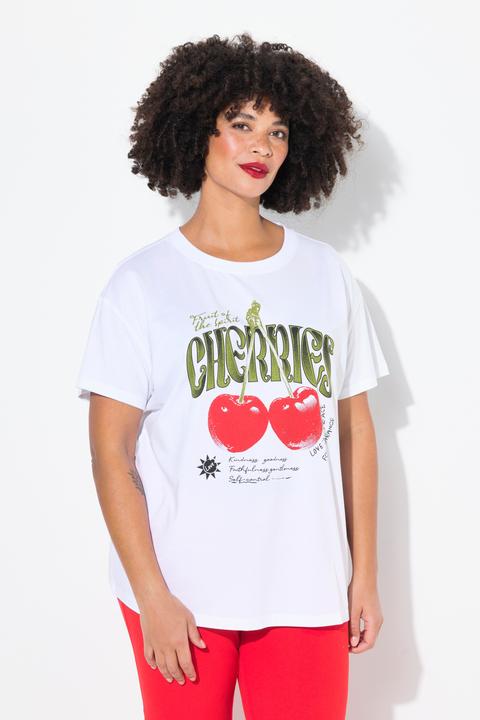 Produktbild Angel of Style T-Shirt, Boxy Fit, Kirschen-Motiv (44)