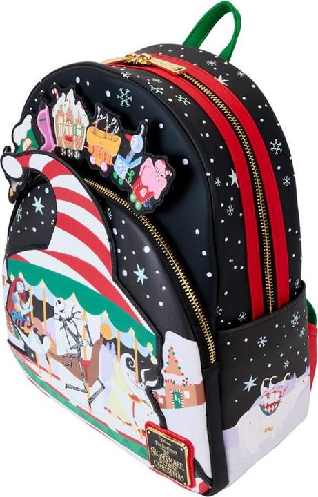 Actual product image Loungefly Nightmare before Christmas by mini rucksack Journey to Christmas Town