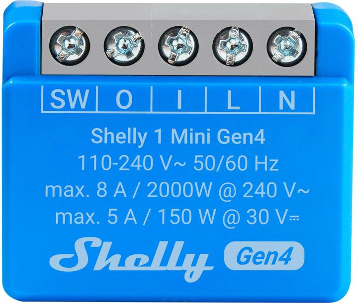 Actual product image Shelly 1 Mini Gen4 (Switch actuator)